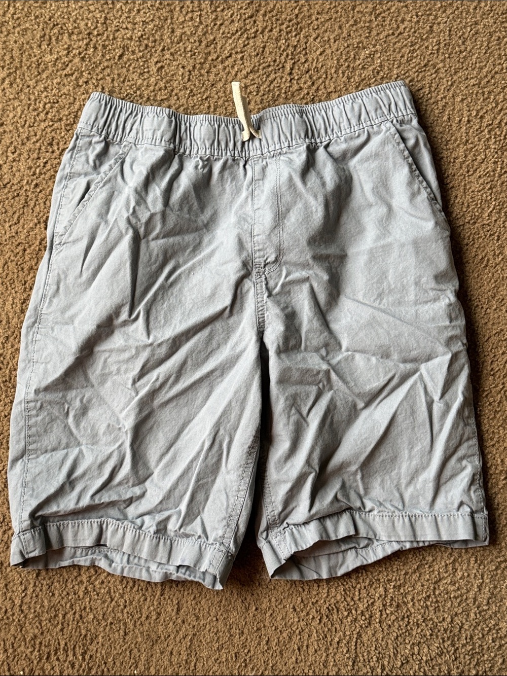 The Children's Place Light Gray Elastic Waist Shorts